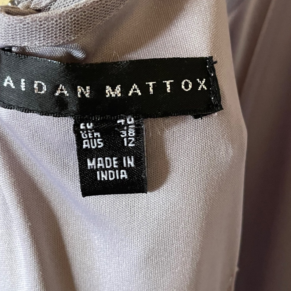 Aidan Mattox Gray Sequin Dress - Picture 9 of 12